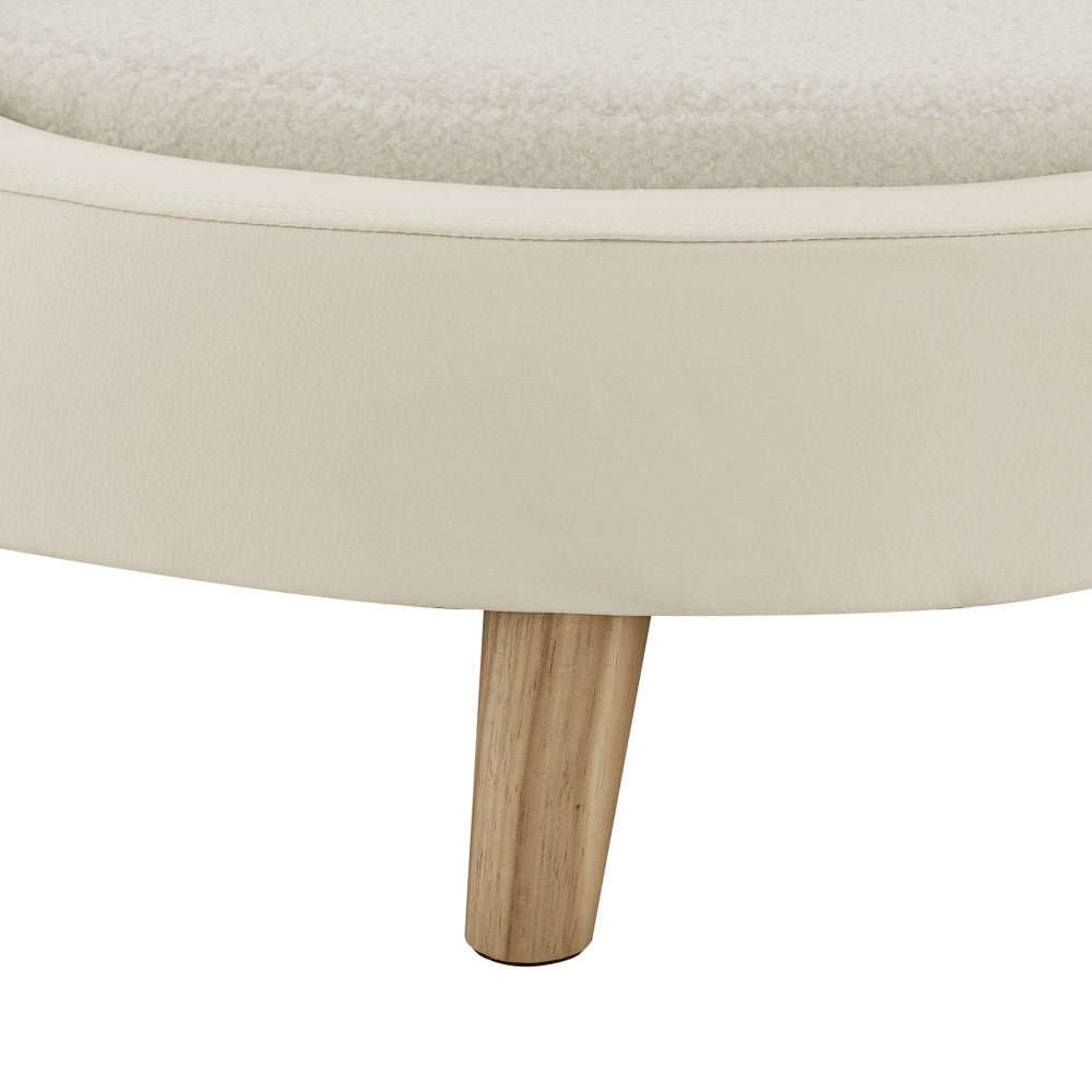Milo 31'' Dog Bed In Ivory