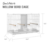 Willow 24'' Bird Cage In White