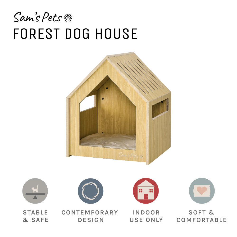 Forest 23'' Dog House In Natural Oak