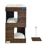 Escher Cat Tree 23.5'' In Dark Walnut