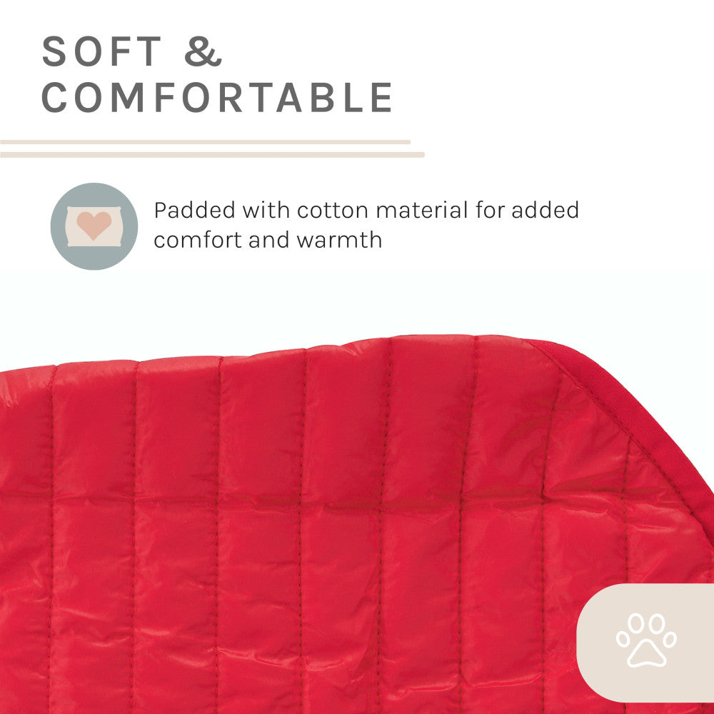 Monty Puffer Jacket In Red / Size:Large