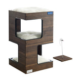 Escher Cat Tree 23.5'' In Dark Walnut