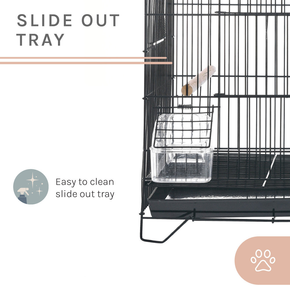 Willow 24'' Bird Cage In Black