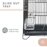 Willow 24'' Bird Cage In Black