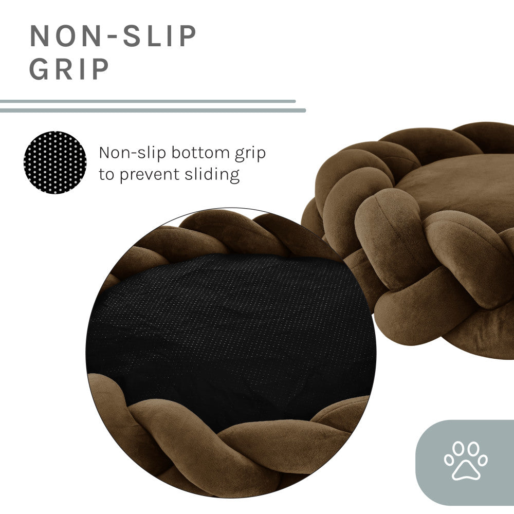 Ivy 27'' Dog Bed In Brown