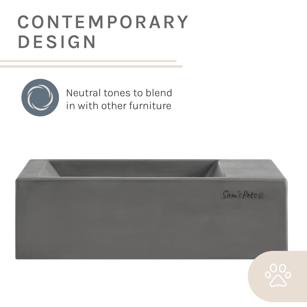 Duke Pet Bowl 13'' In Dark Grey