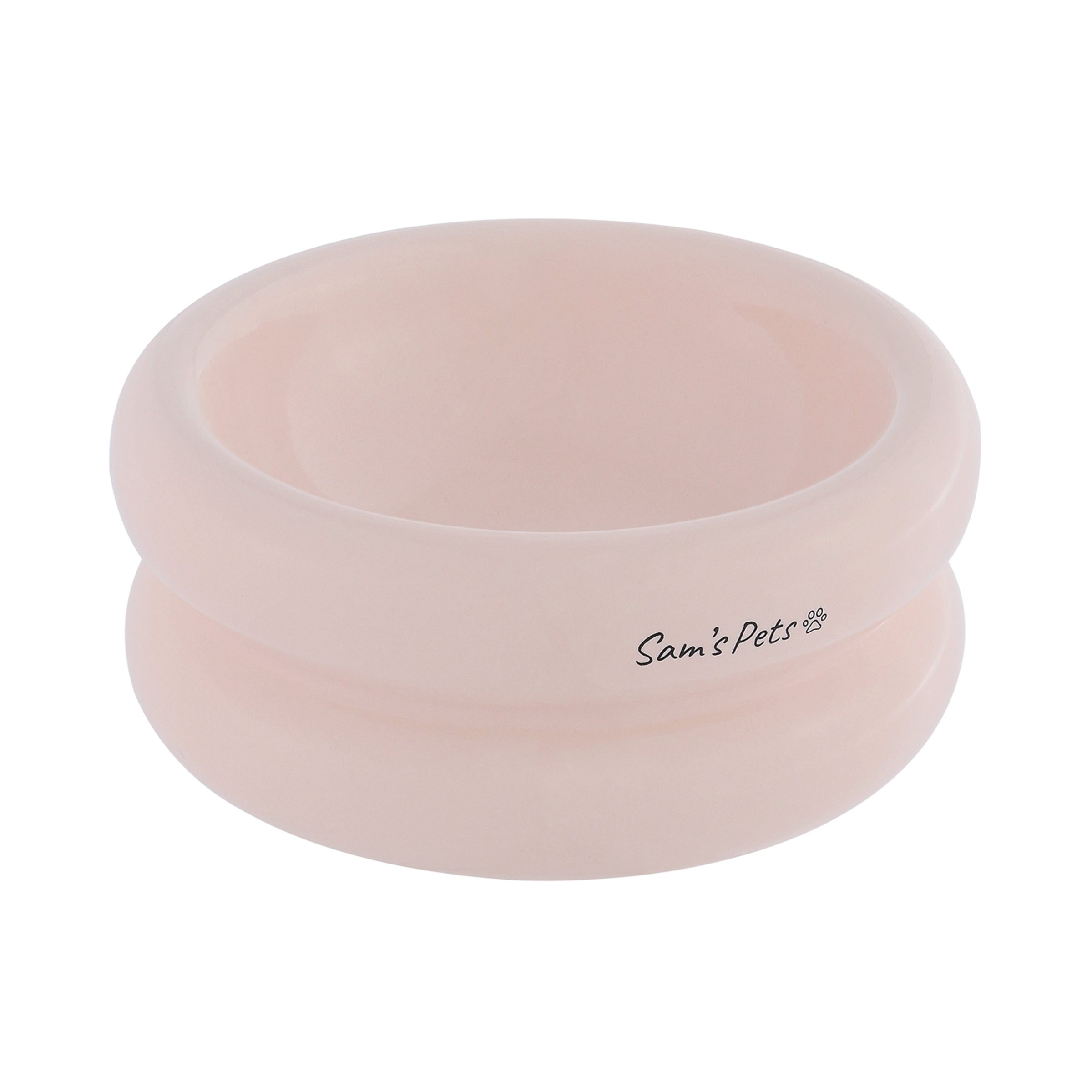 Sam's Pets Tall Tulip Pet Bowl In Glossy Pink