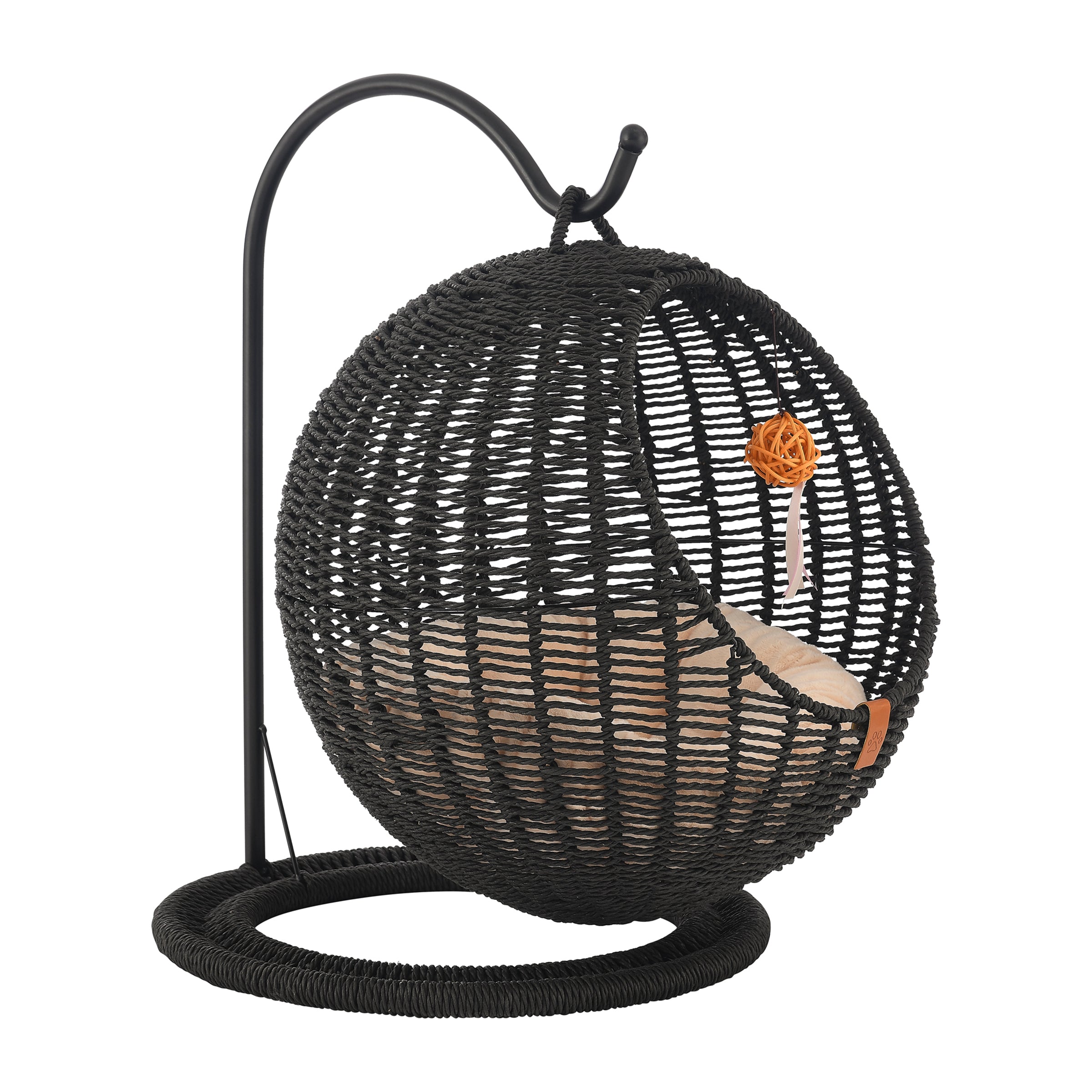 Sam's Pets Nala Hanging Egg Cat Condo In Black