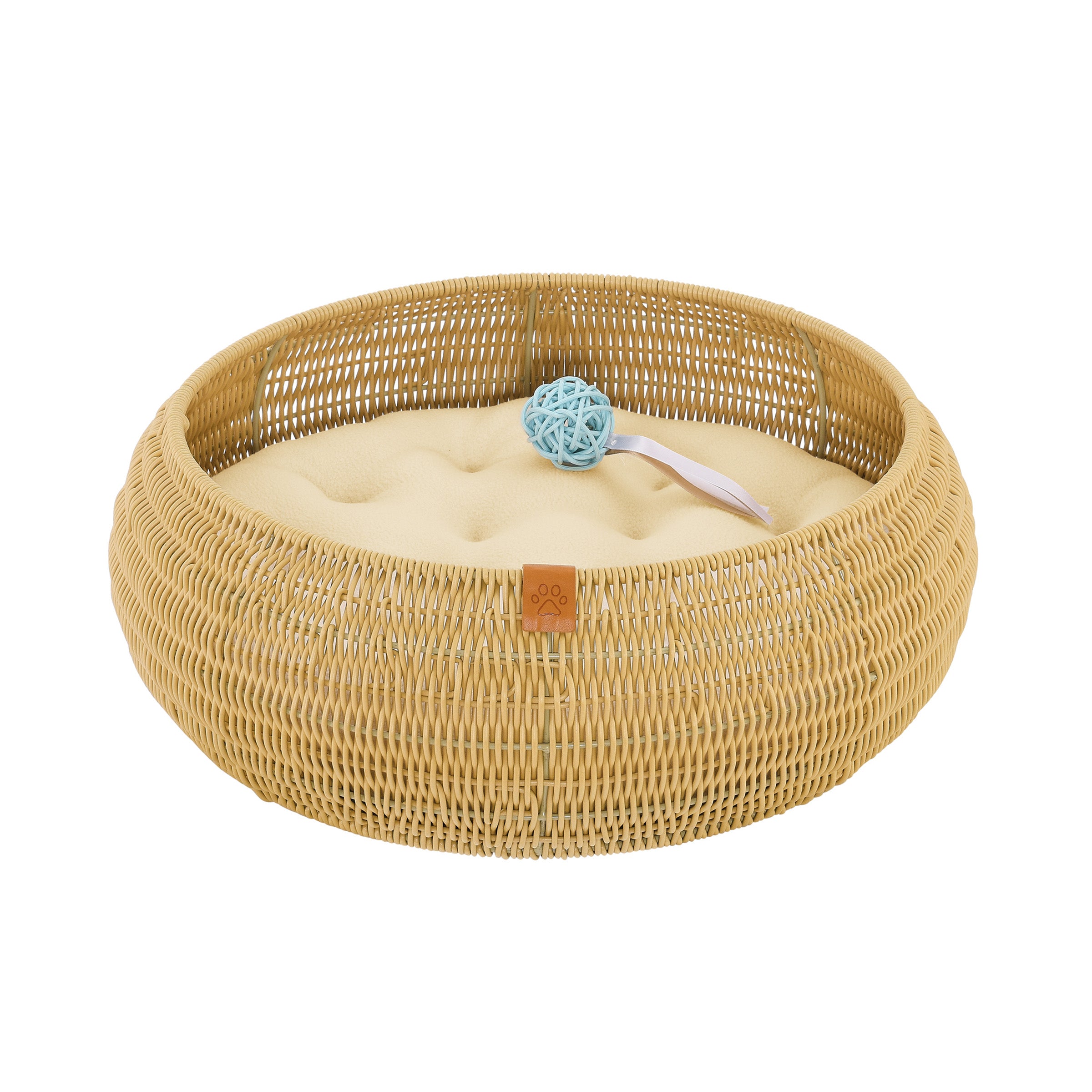 Sam's Pets Leo 19'' Dog/Cat Bed In Beige