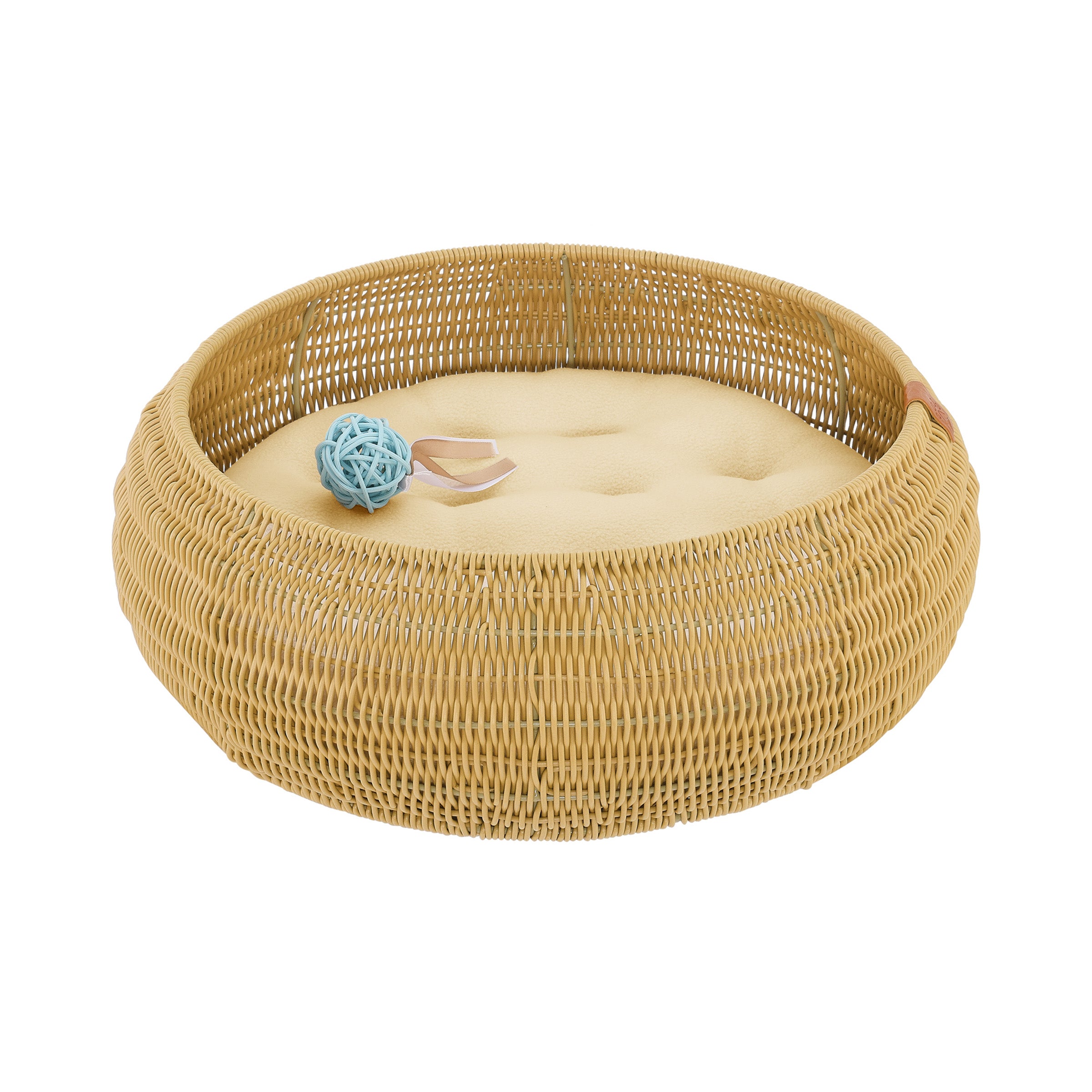 Sam's Pets Leo 19'' Dog/Cat Bed In Beige