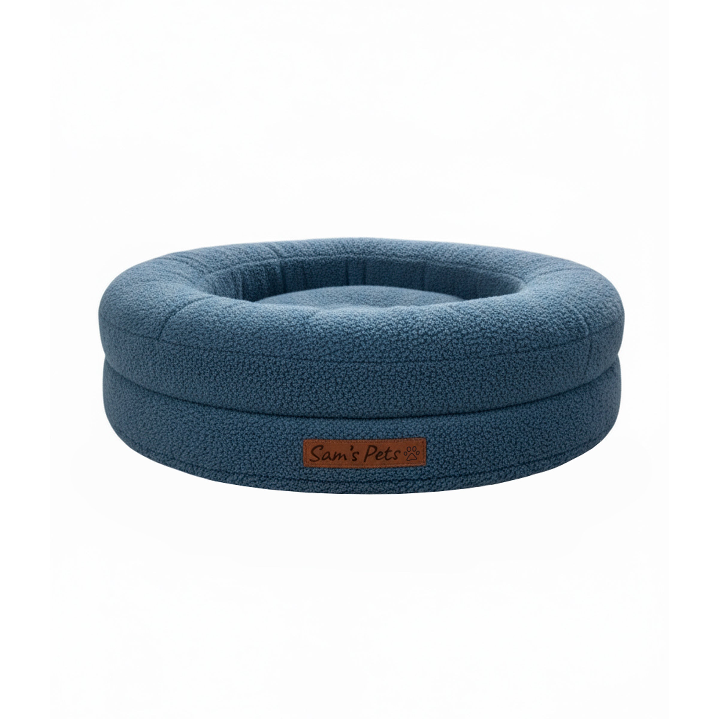 Sam's Pets Scruffy 30" Round Orthopedic Dog Bed In Navy