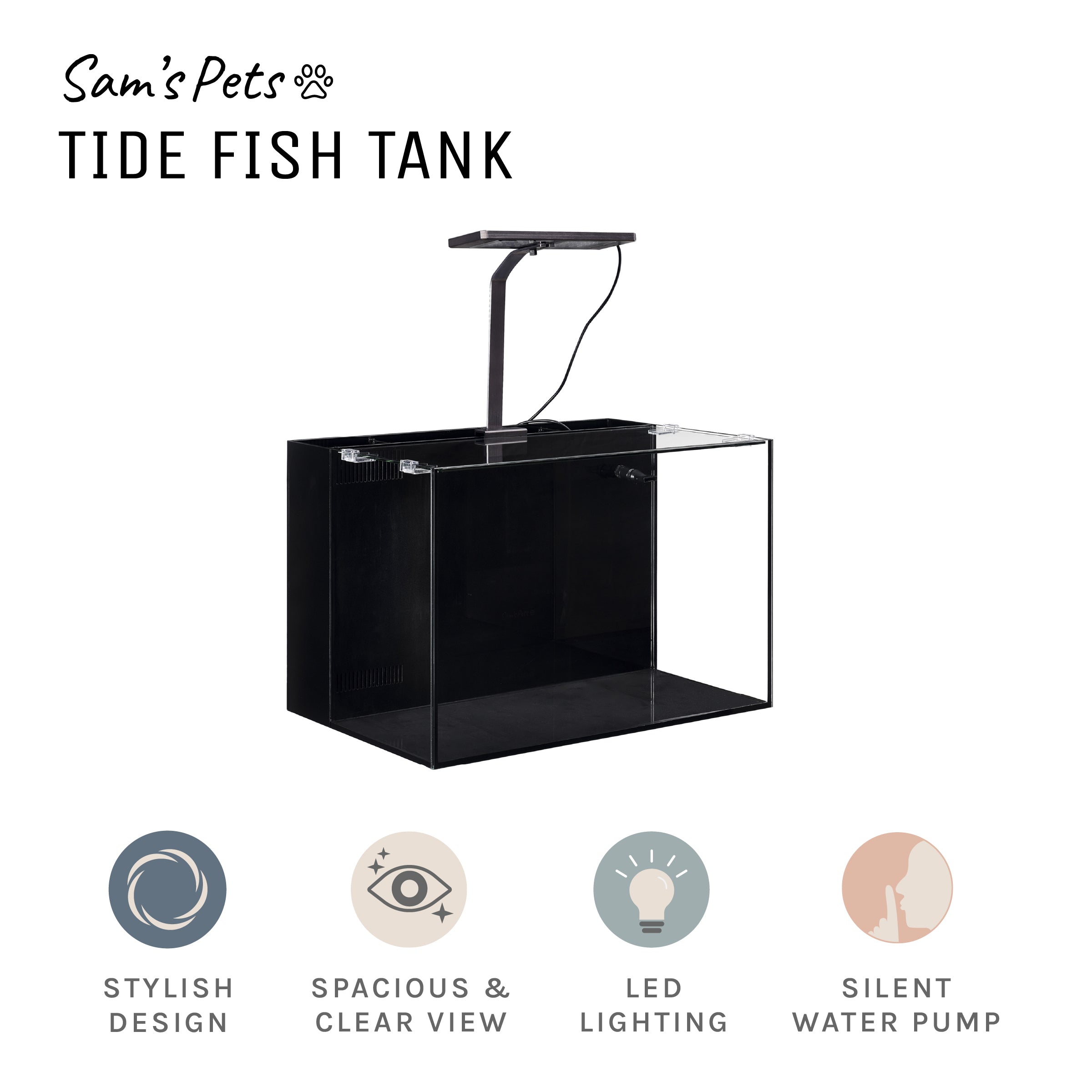 Sam's Pets Tide 11 Gallon Filtered Fish Tank