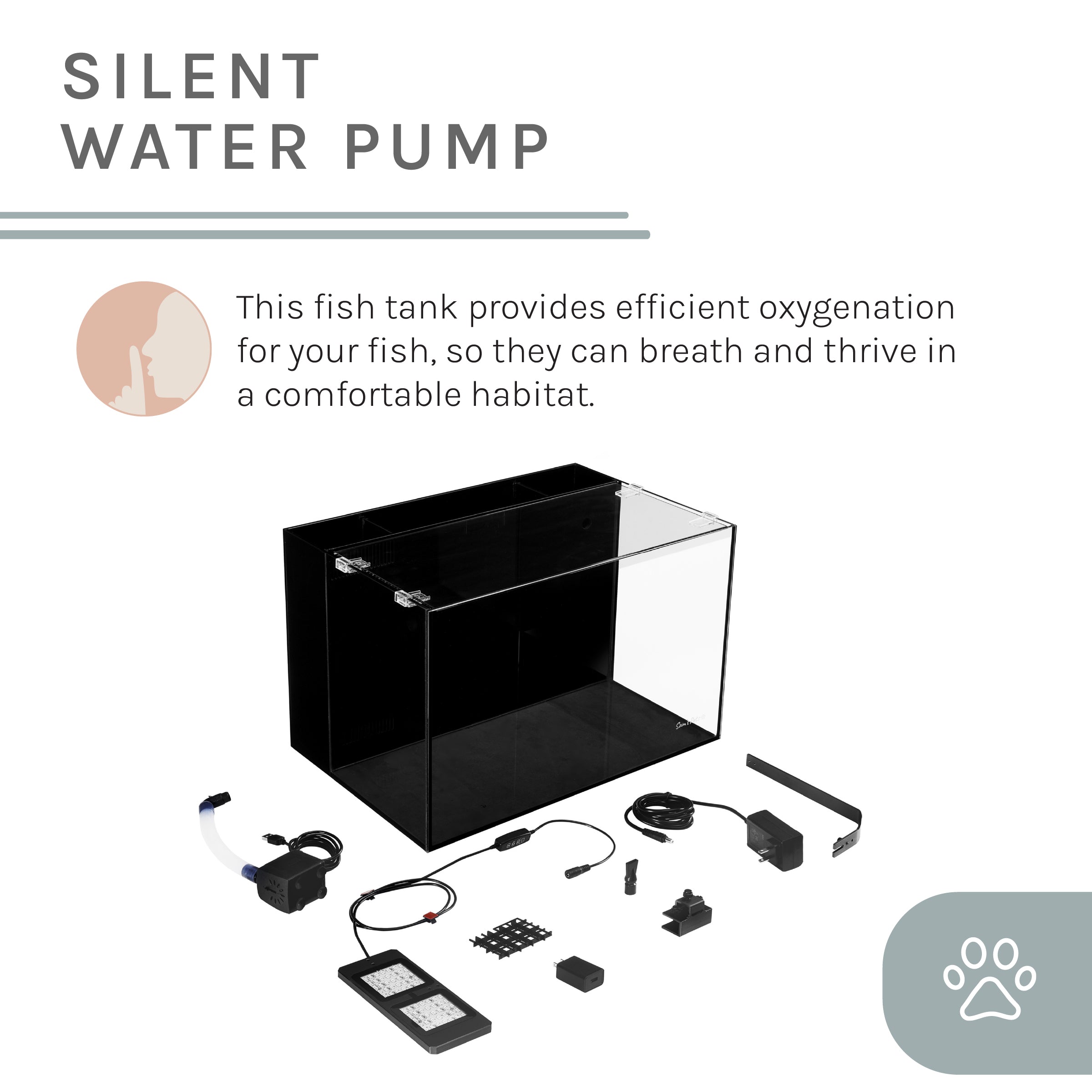 Sam's Pets Tide 11 Gallon Filtered Fish Tank