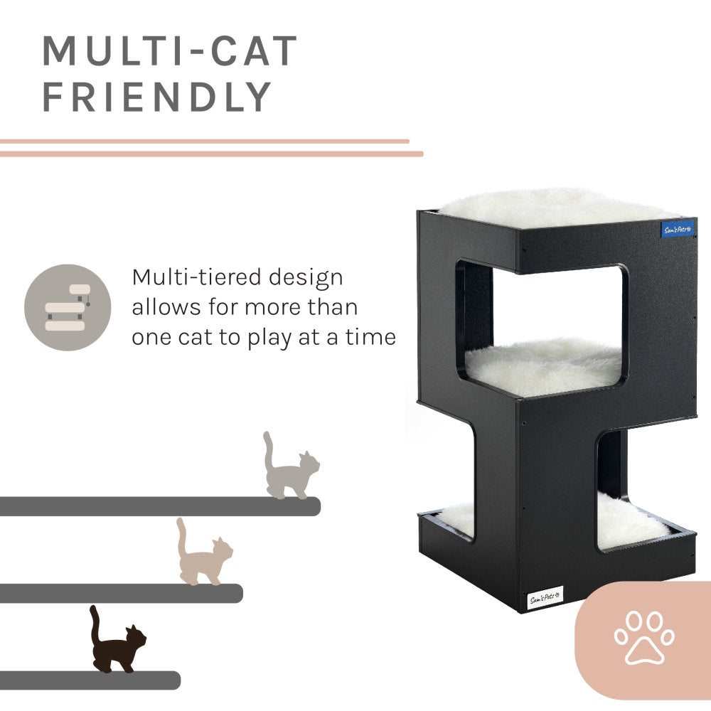 Escher Cat Tree 23.5'' In Black