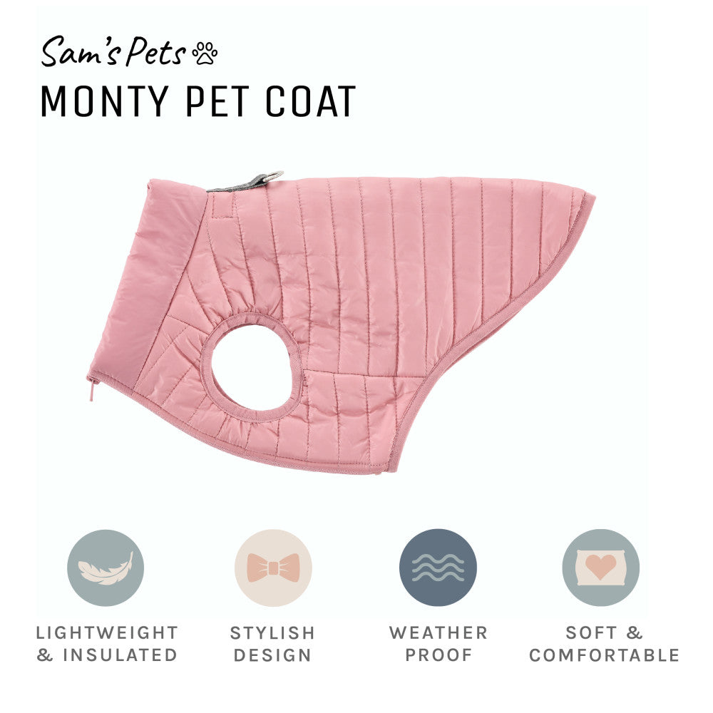 Monty Puffer Jacket In Pink / Size:Large