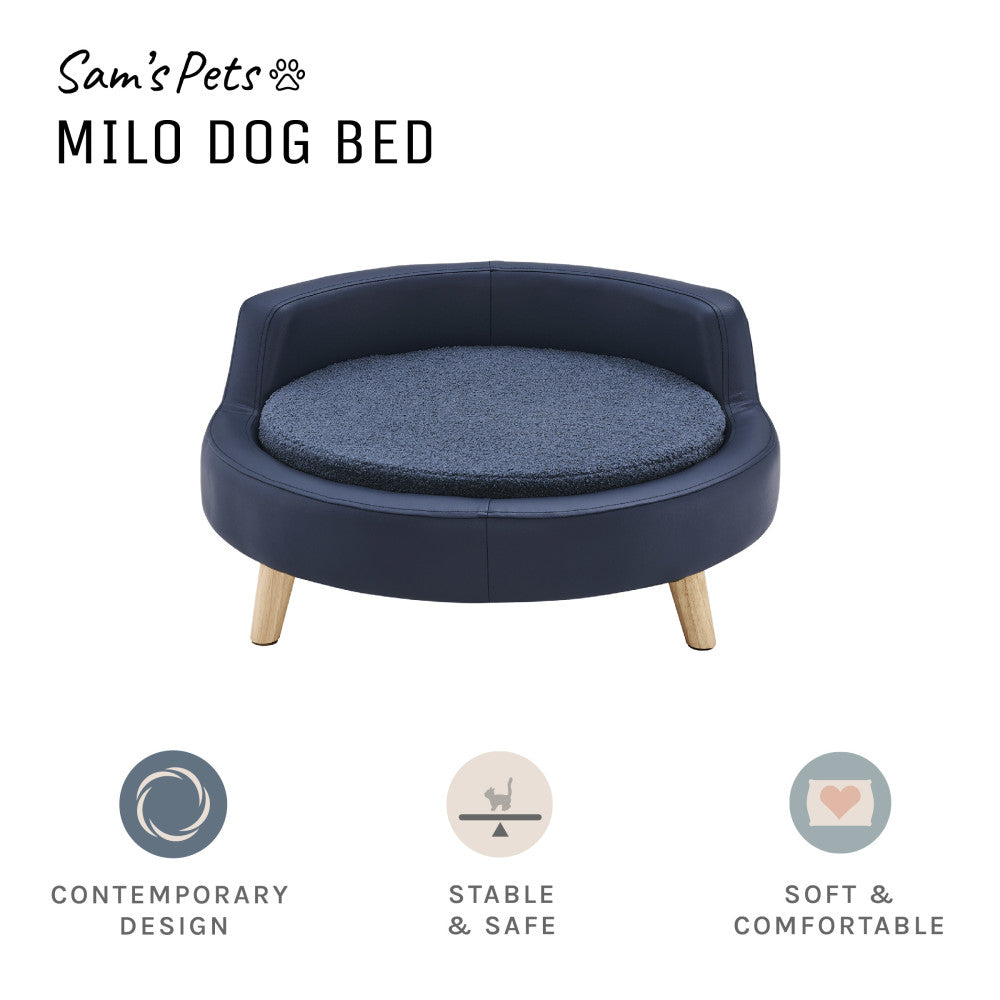 Milo 31'' Dog Bed In Navy