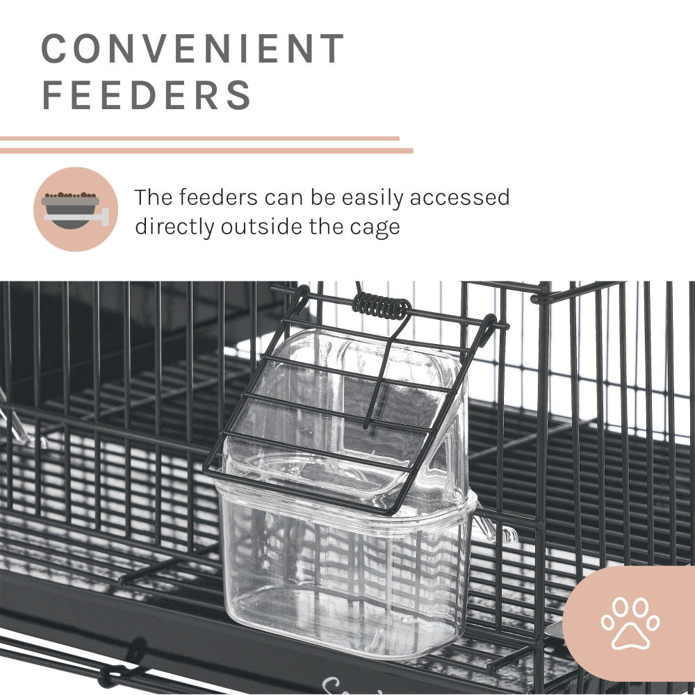 Willow 24'' Bird Cage In Black