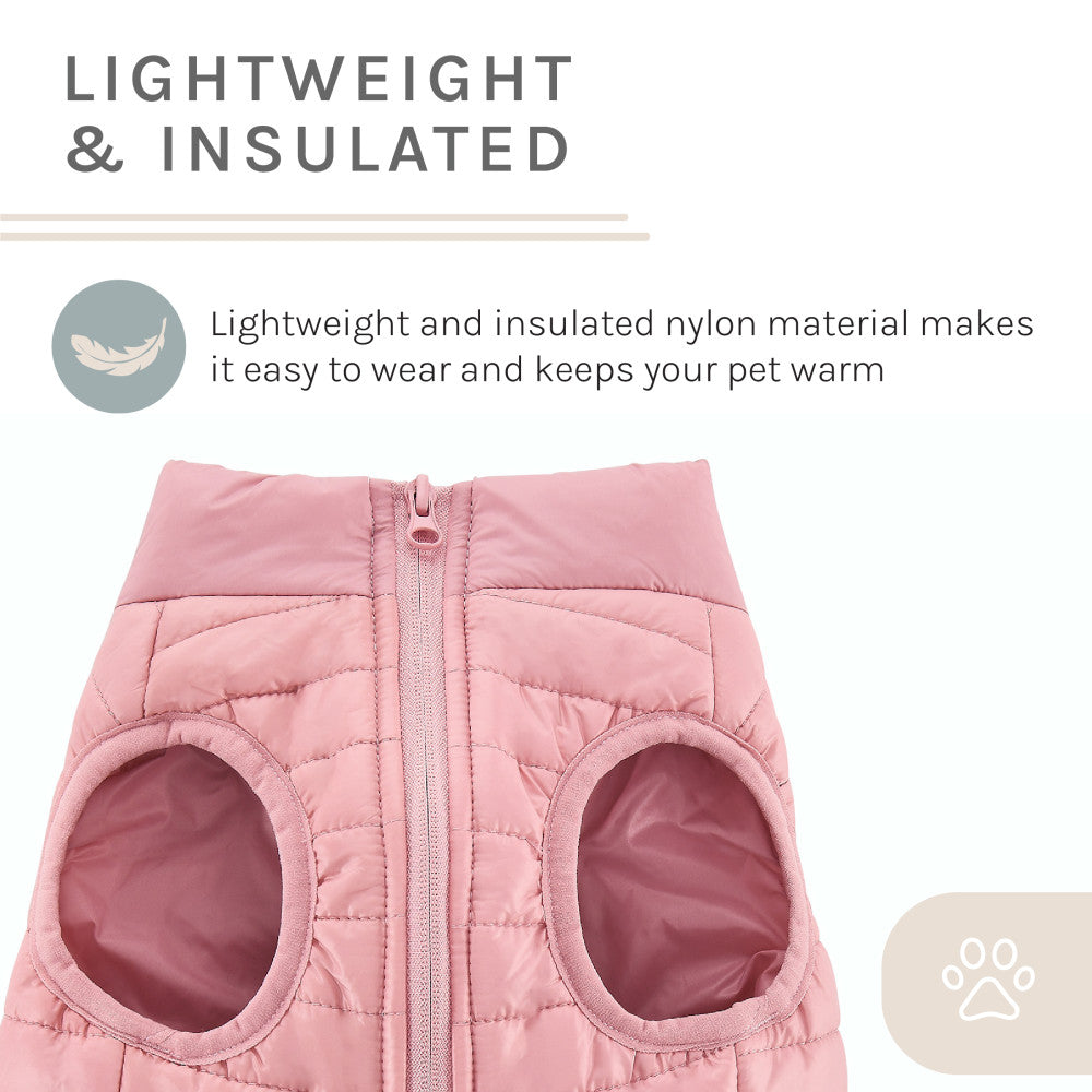 Monty Puffer Jacket In Pink / Size:Large