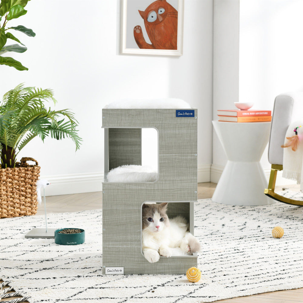 Escher Cat Tree 23.5'' In Grey