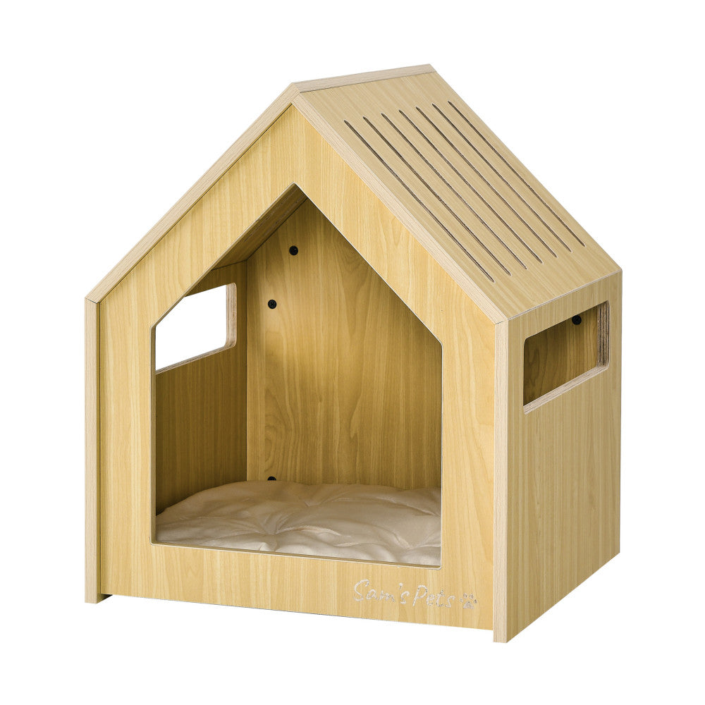 Forest 23'' Dog House In Natural Oak – Sam's Pets LLC