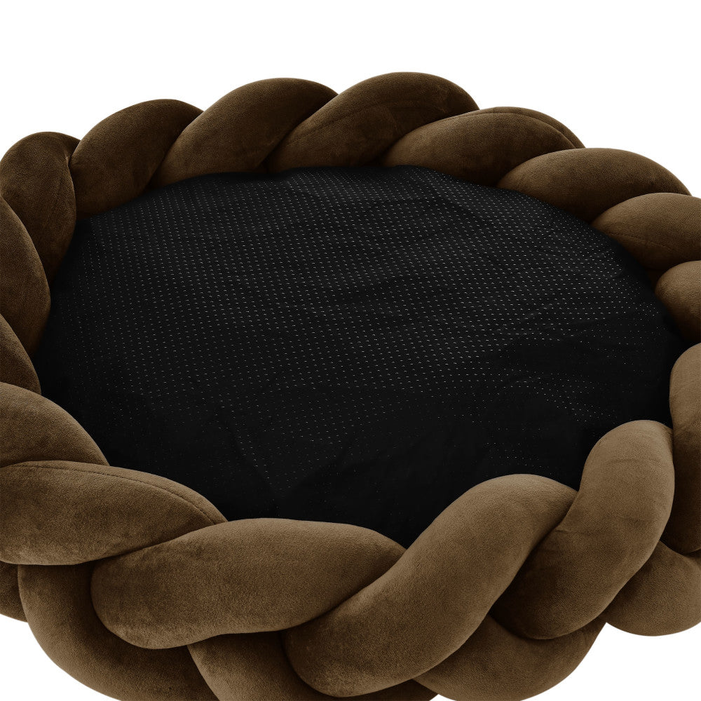 Ivy 27'' Dog Bed In Brown
