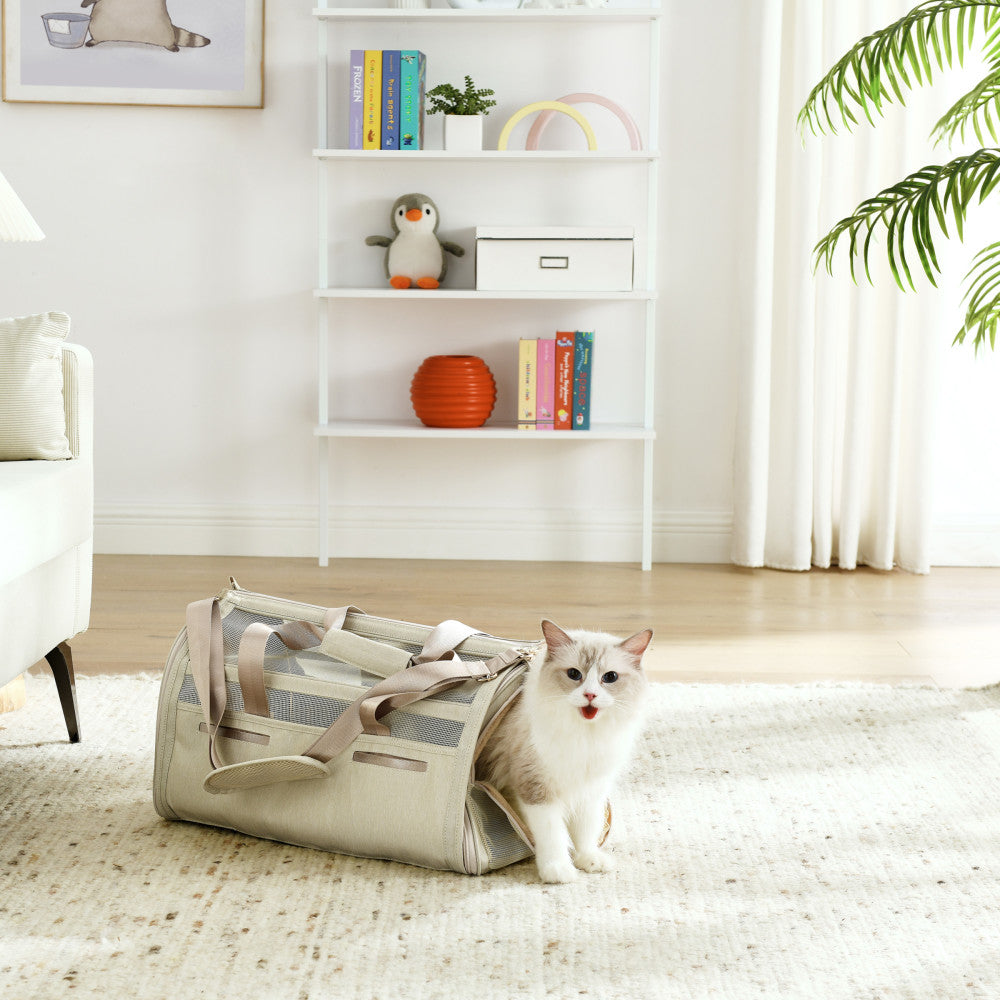 Scout 19'' Dog & Cat Carrier Bag Beige