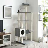 Tyrone® 70 inch Gray Cat Tree
