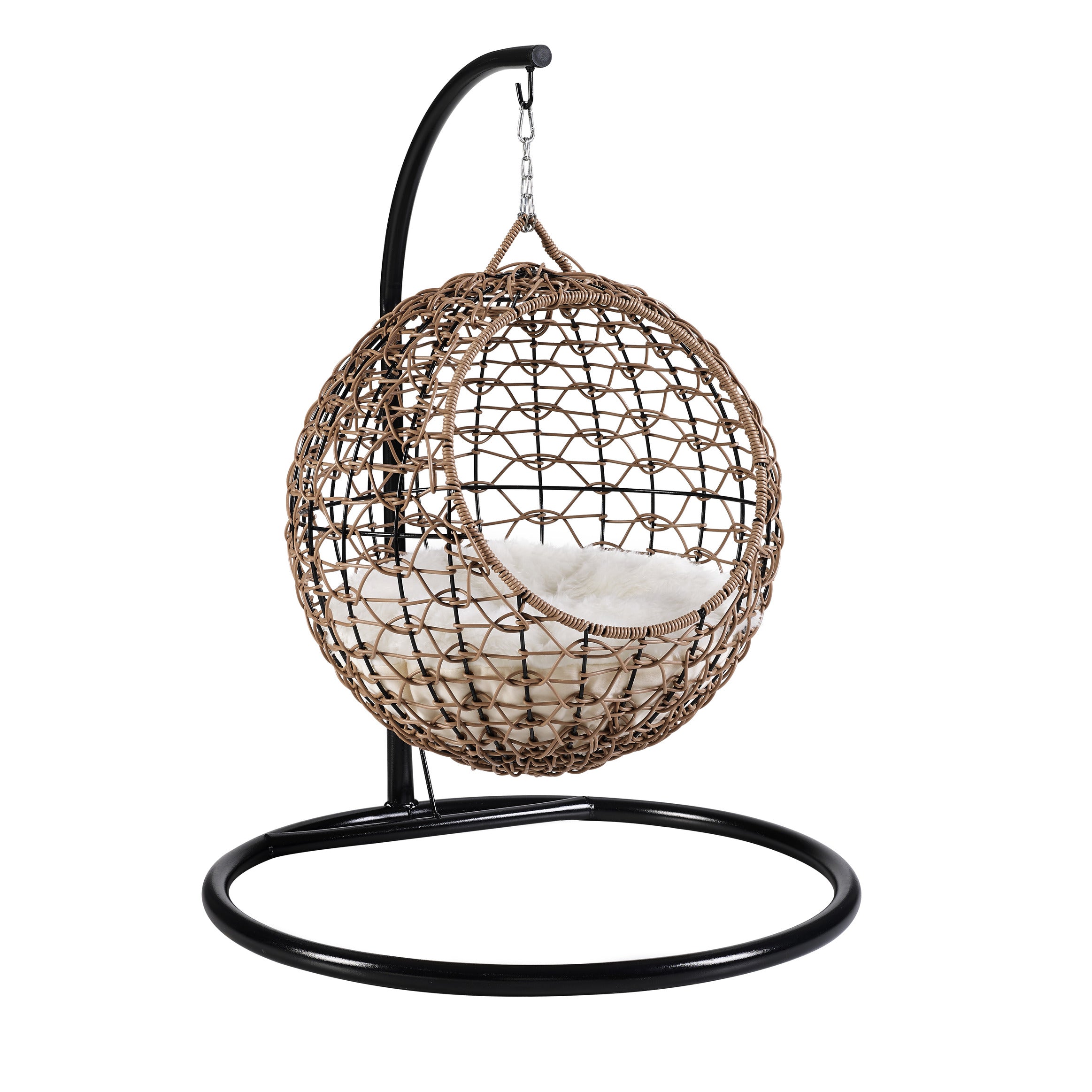 Nala Hanging Egg Cat Condo Brown