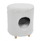 White Cat Tree Cylinder