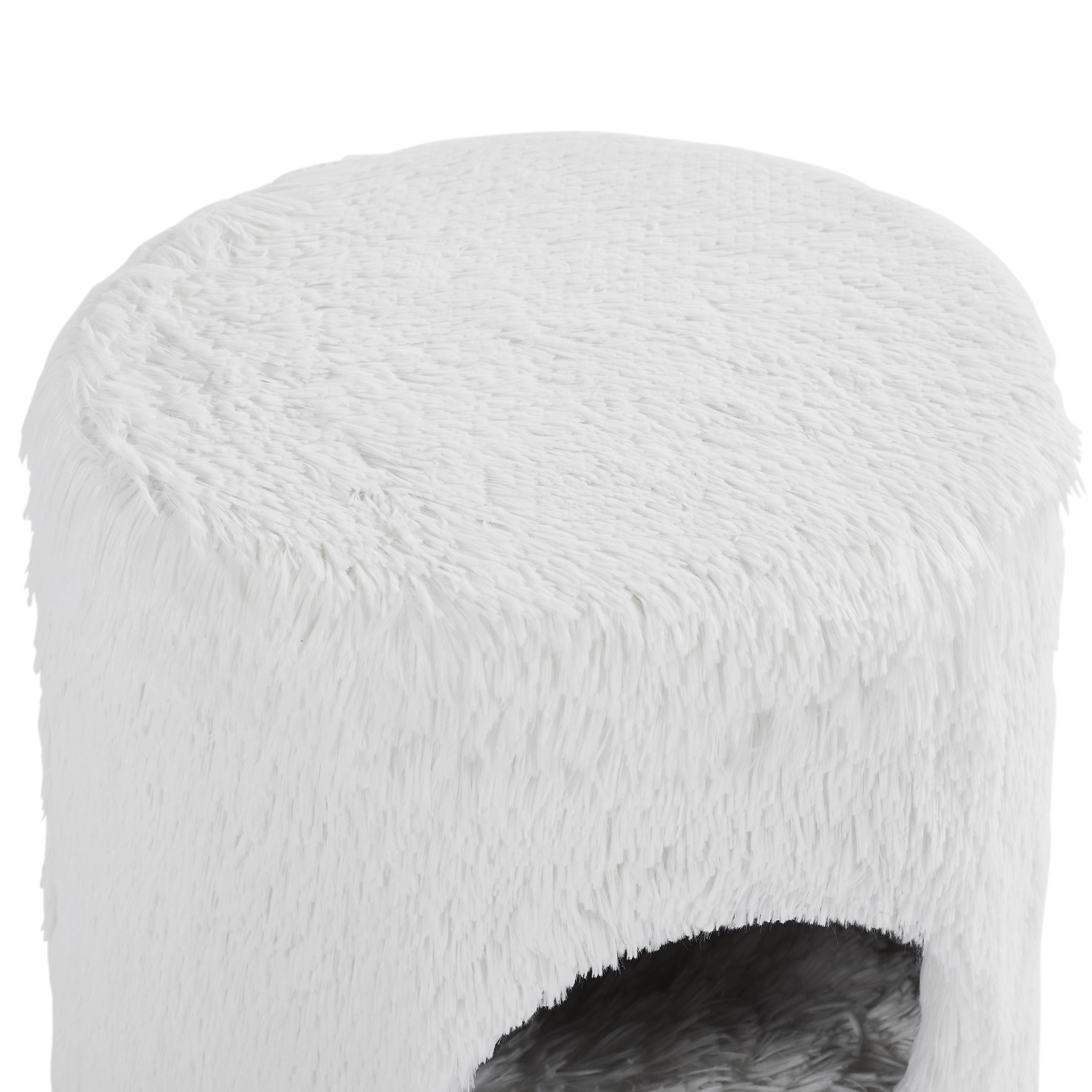 White Cat Tree Cylinder