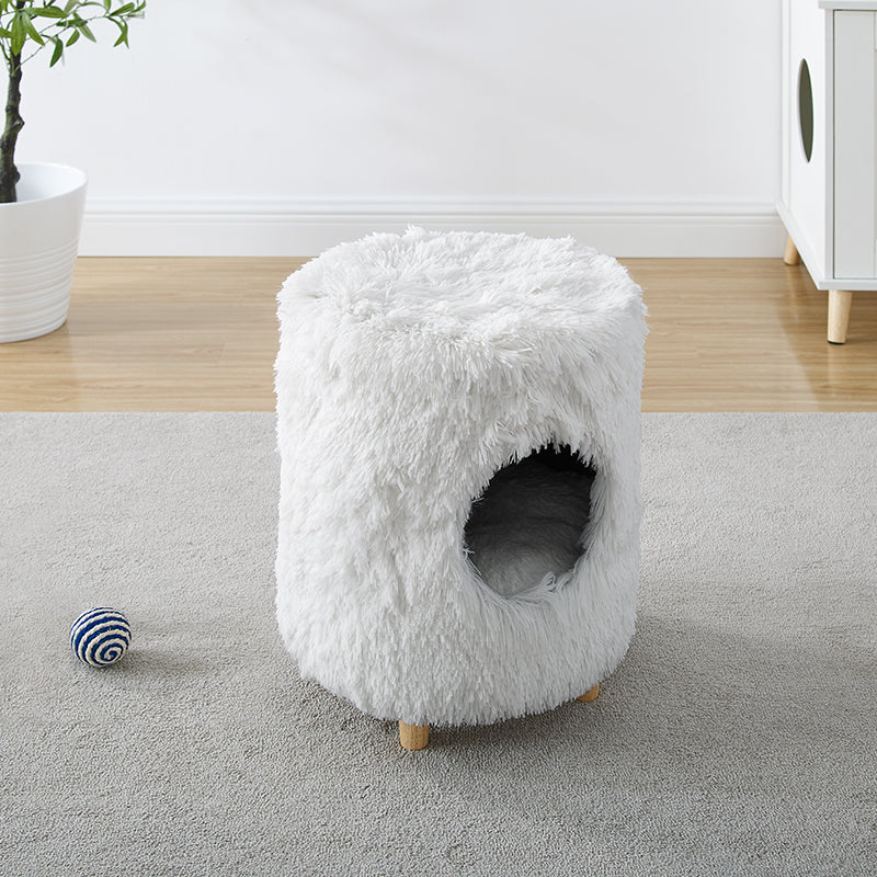 Rocket® 18" White Cat Tree Cylinder