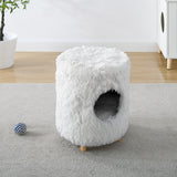 Rocket® 18" White Cat Tree Cylinder