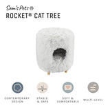 Rocket® 18" White Cat Tree Cylinder
