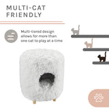 Rocket® 18" White Cat Tree Cylinder