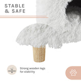 Rocket® 18" White Cat Tree Cylinder