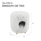 Rocket® 18" White Cat Tree Cylinder