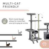 Longshot® 53.5" Gray Cat Tree
