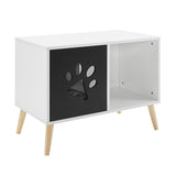 Black and White Cat Tree End Table