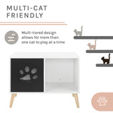 Convertible® 22" Black and White Cat Tree End Table