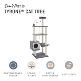 Tyrone® 70 inch Gray Cat Tree
