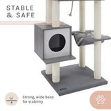 Tyrone® 70 inch Gray Cat Tree