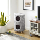 Cat Tree Cylinder  Gray Pufak 27"