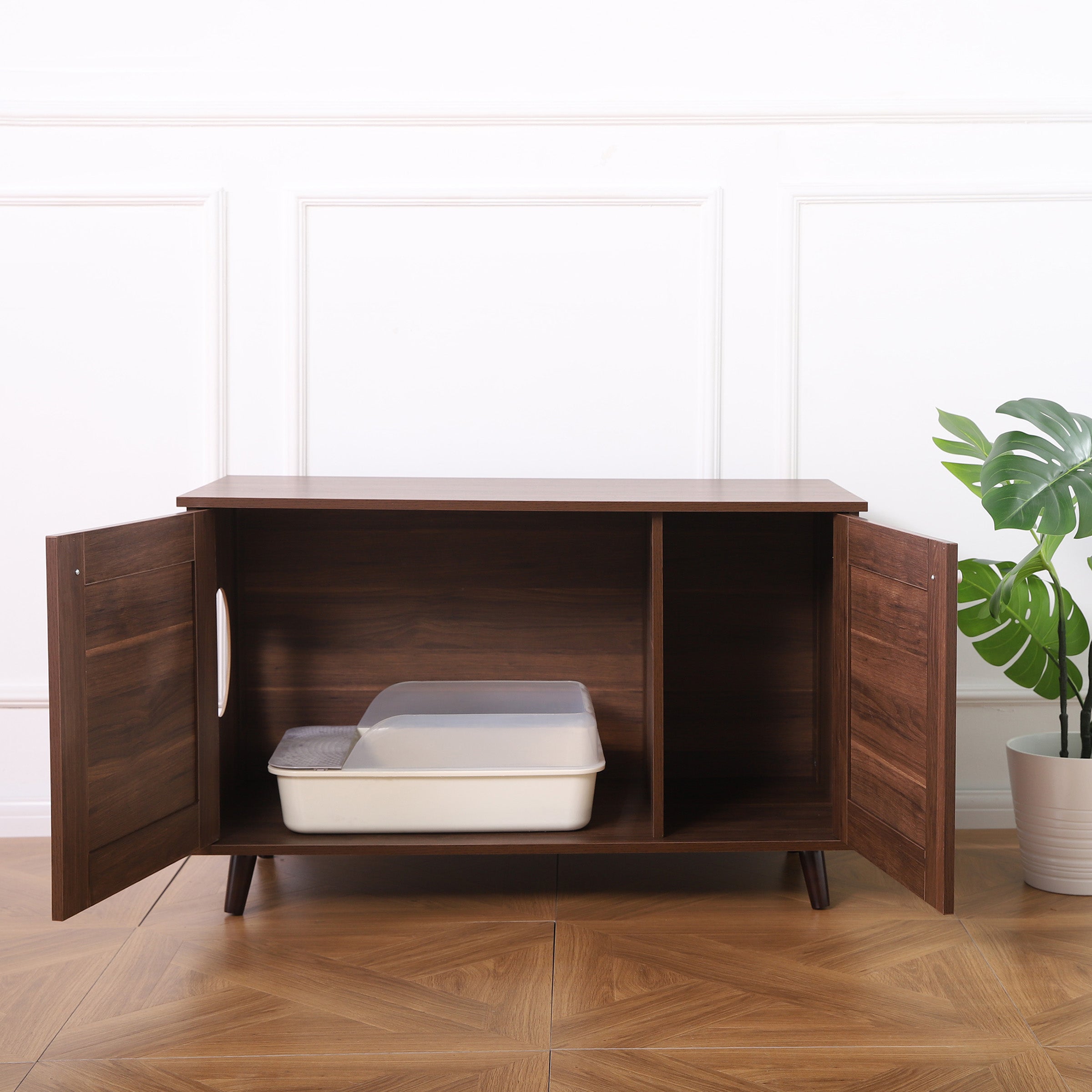 Becky 24.5" Brown Cat Tree End Table