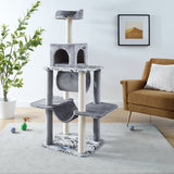 Dazzle® 59" Gray Cat Scratching Tree
