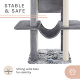 Dazzle® 59" Gray Cat Scratching Tree