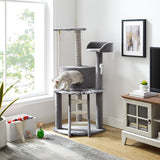 Dazzle® 47" Gray Cat Scratching Tree