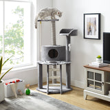 Dazzle® 47" Gray Cat Scratching Tree