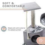 Dazzle® 47" Gray Cat Scratching Tree