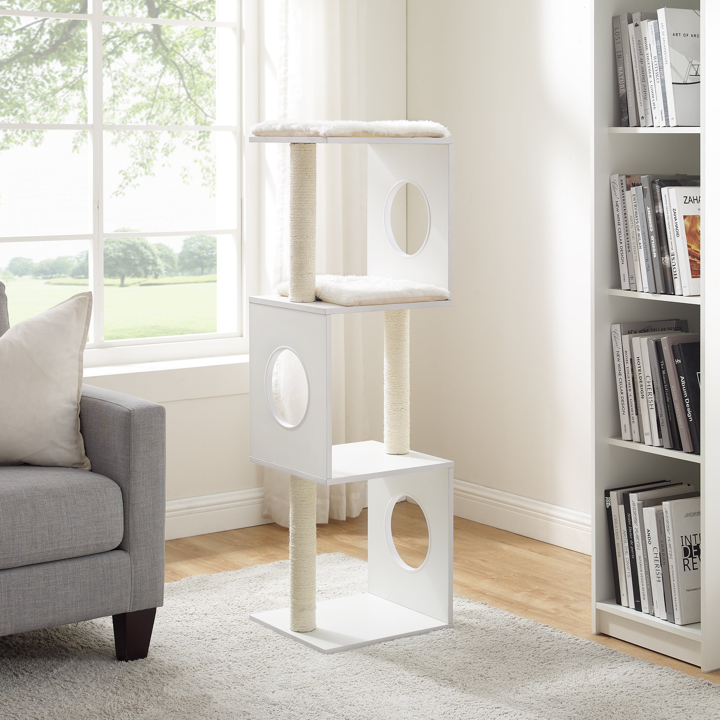 Sheree® 50" White Cat Tree
