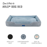 Arlo® Large Blue Plaid Dog Bed